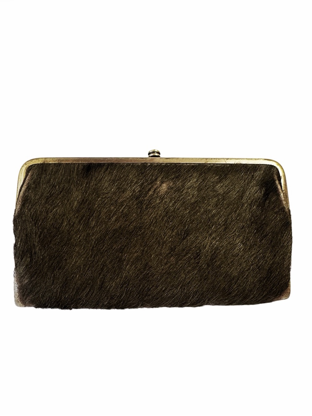 HOBO Clutch Wallet Natural Brown Cowhide Leather Interior